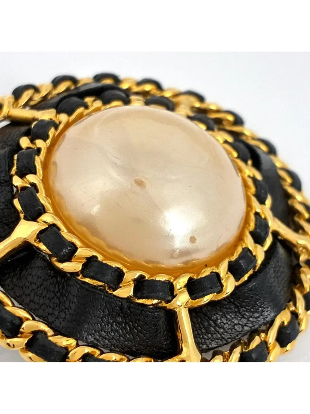 Chanel Pearl Clip-On Earrings Gold And #327529C10B